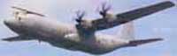 The C-130J Hercules heavy lift aircraft.