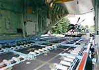 The cargo bay of the C-130J has a total usable volume of over 4,500 cubic feet and can accommodate loads up to 37,216lb.