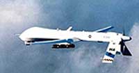 Predator UAV carrying an Hellfire-C laser-guided missile.